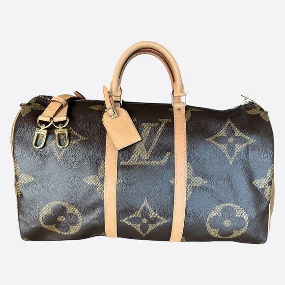 Louis Vuitton Brown Giant Reverse Monogram Keepall 50 - Picture 1 of 7